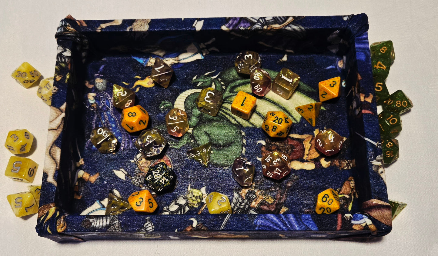 Dice Tray DnD Fabric Wrapped