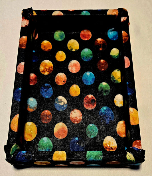 Dice Tray DnD Fabric Wrapped Dragon Eggs