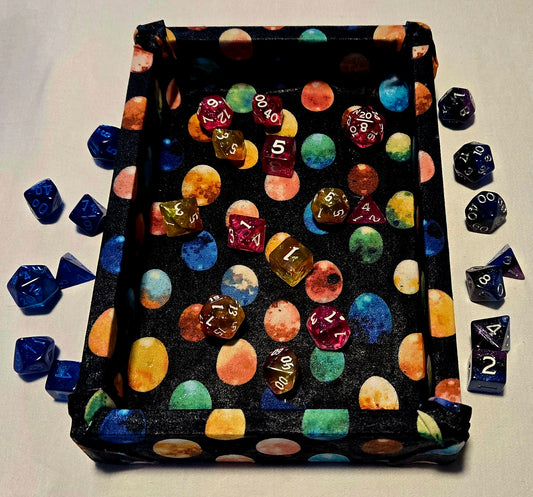 Dice Tray DnD Fabric Wrapped Dragon Eggs